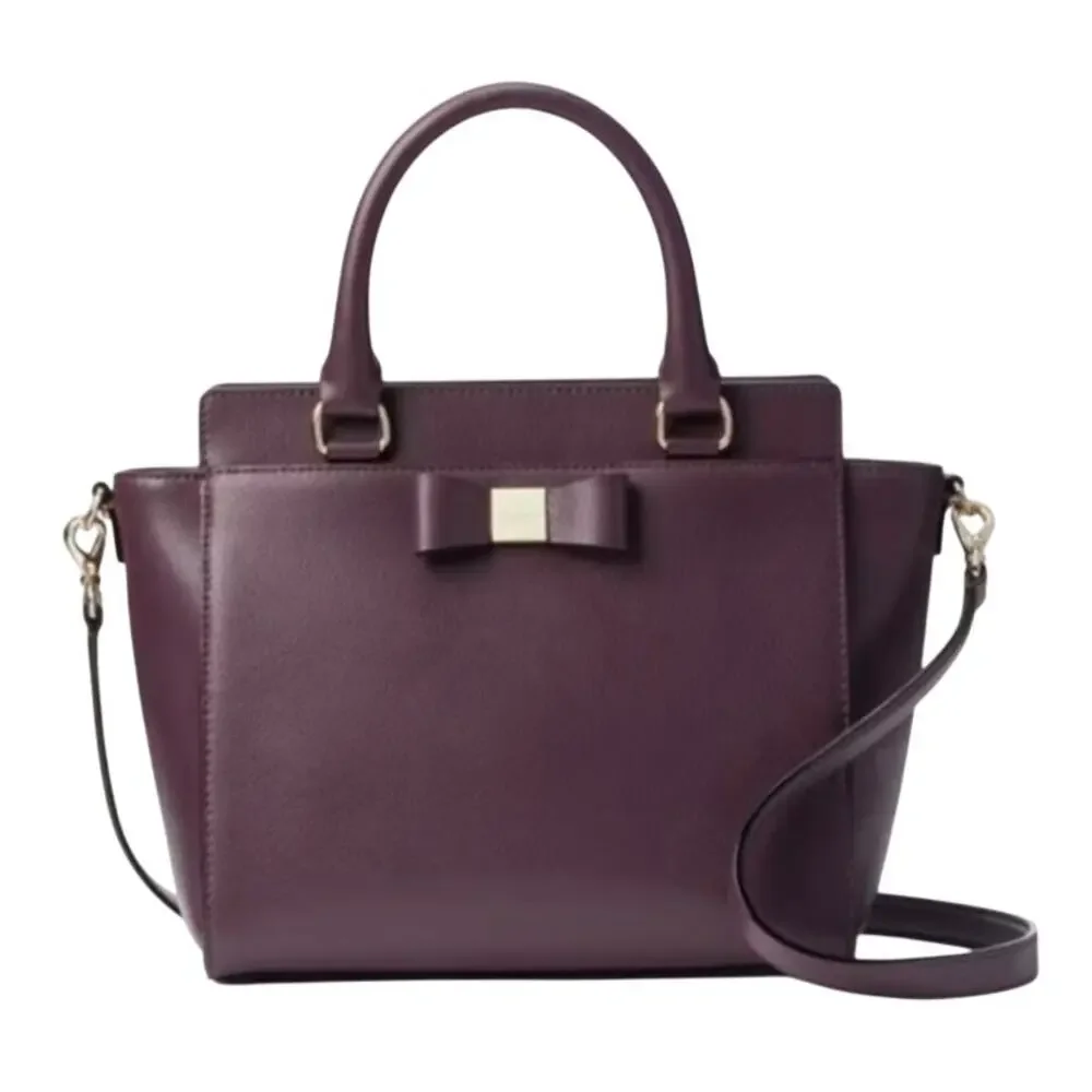 Kate Spade plum Purple Renny Drive Allyn handbag crossbody purse